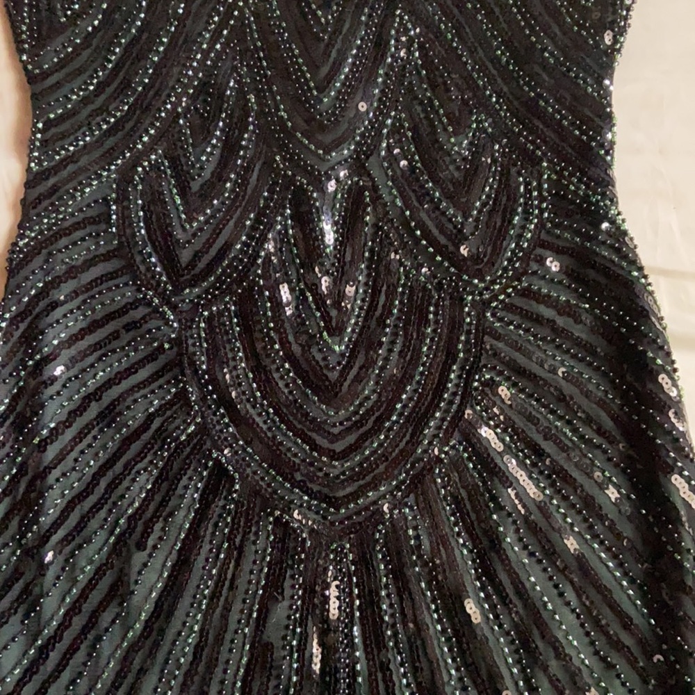 1920’s flapper sequined flapper dress with fringe. Good condition size xs/s - Picture 4 of 9